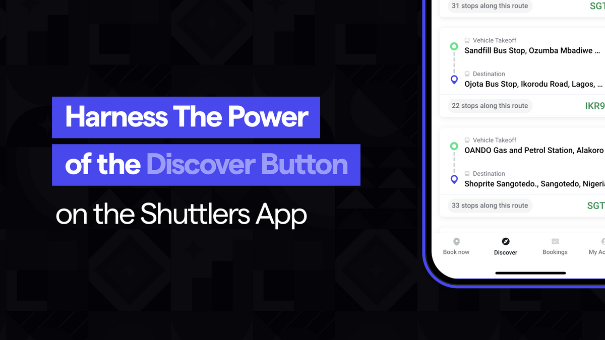 Harness The Power of the Discover Button on the Shuttlers App